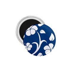 Blue Hawaiian Flower Floral 1 75  Magnets by Mariart