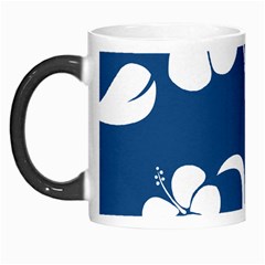 Blue Hawaiian Flower Floral Morph Mugs