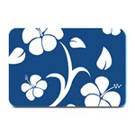 Blue Hawaiian Flower Floral Plate Mats 18 x12  Plate Mat