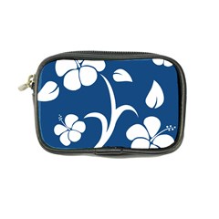 Blue Hawaiian Flower Floral Coin Purse by Mariart