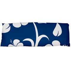 Blue Hawaiian Flower Floral Body Pillow Case (dakimakura)