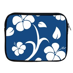 Blue Hawaiian Flower Floral Apple Ipad 2/3/4 Zipper Cases by Mariart