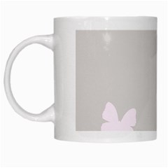 Butterfly Silhouette Organic Prints Linen Metallic Synthetic Wall Pink White Mugs by Mariart