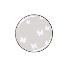 Butterfly Silhouette Organic Prints Linen Metallic Synthetic Wall Pink Hat Clip Ball Marker by Mariart