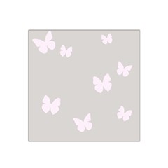 Butterfly Silhouette Organic Prints Linen Metallic Synthetic Wall Pink Satin Bandana Scarf by Mariart