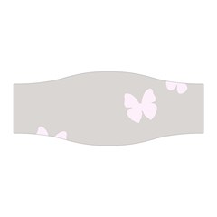 Butterfly Silhouette Organic Prints Linen Metallic Synthetic Wall Pink Stretchable Headband by Mariart