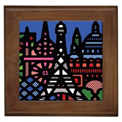 7 Wonders World Framed Tiles by Mariart