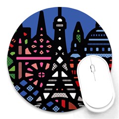 7 Wonders World Round Mousepads