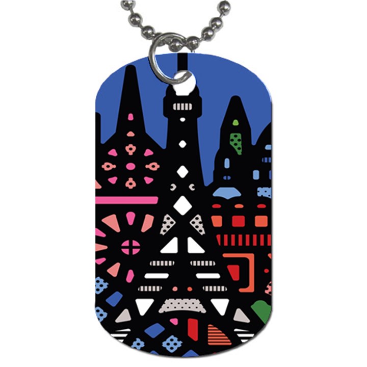 7 Wonders World Dog Tag (Two Sides)