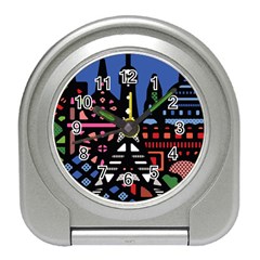 7 Wonders World Travel Alarm Clocks by Mariart