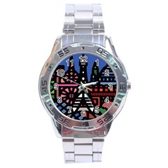 7 Wonders World Stainless Steel Analogue Watch