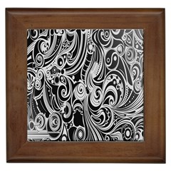 Black White Shape Framed Tiles by Mariart