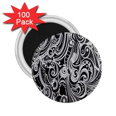 Black White Shape 2 25  Magnets (100 Pack)  by Mariart