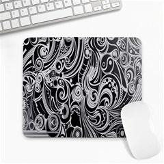 Black White Shape Large Mousepads by Mariart