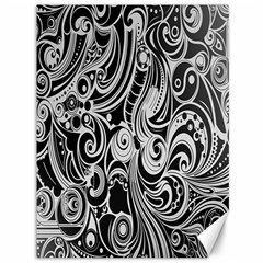 Black White Shape Canvas 36  X 48  