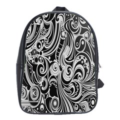 Black White Shape School Bags(large) 