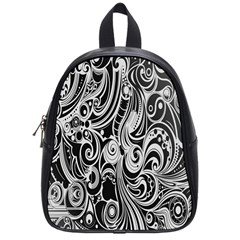 Black White Shape School Bags (small) 