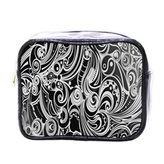 Black White Shape Mini Toiletries Bags