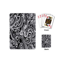 Black White Shape Playing Cards (mini)  by Mariart