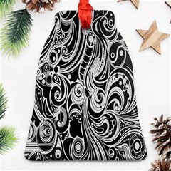 Black White Shape Bell Ornament (two Sides) by Mariart