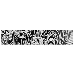 Black White Shape Flano Scarf (small) by Mariart