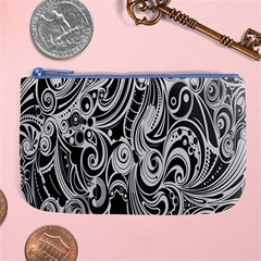 Black White Shape Large Coin Purse