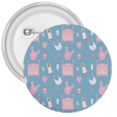 Baby Girl Accessories Pattern Pacifier 3  Buttons