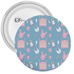 Baby Girl Accessories Pattern Pacifier 3  Buttons Front