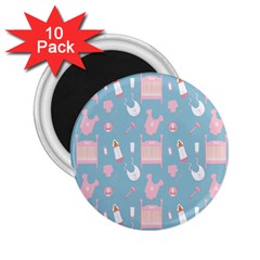 Baby Girl Accessories Pattern Pacifier 2 25  Magnets (10 Pack)  by Mariart