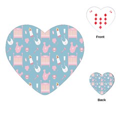 Baby Girl Accessories Pattern Pacifier Playing Cards (heart)  by Mariart