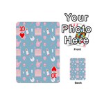 Baby Girl Accessories Pattern Pacifier Playing Cards 54 (Mini)  Front - Heart10