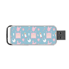 Baby Girl Accessories Pattern Pacifier Portable Usb Flash (two Sides) by Mariart