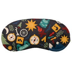 Compass Cypress Chair Arrow Wheel Star Mountain Sleeping Masks by Mariart