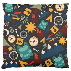 Compass Cypress Chair Arrow Wheel Star Mountain Standard Flano Cushion Case (one Side) by Mariart