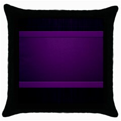 Board Purple Line Throw Pillow Case (black)