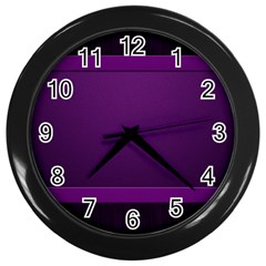 Board Purple Line Wall Clocks (black) by Mariart