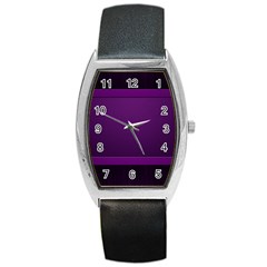 Board Purple Line Barrel Style Metal Watch by Mariart