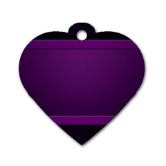 Board Purple Line Dog Tag Heart (one Side) by Mariart