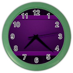 Board Purple Line Color Wall Clocks by Mariart