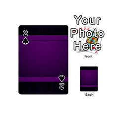 Board Purple Line Playing Cards 54 (mini)  by Mariart