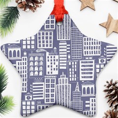 Building Citi Town Cityscape Ornament (star)