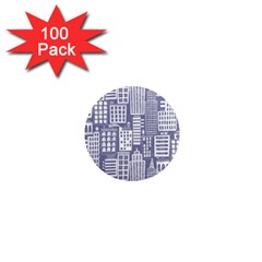 Building Citi Town Cityscape 1  Mini Magnets (100 Pack) 