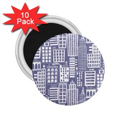 Building Citi Town Cityscape 2 25  Magnets (10 Pack)  by Mariart