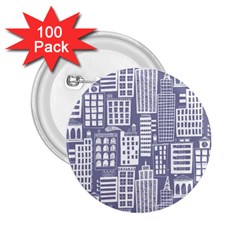 Building Citi Town Cityscape 2 25  Buttons (100 Pack) 