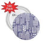 Building Citi Town Cityscape 2.25  Buttons (100 pack)  Front