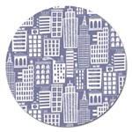 Building Citi Town Cityscape Magnet 5  (Round) Front