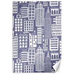 Building Citi Town Cityscape Canvas 12  X 18   by Mariart