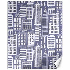 Building Citi Town Cityscape Canvas 11  X 14   by Mariart