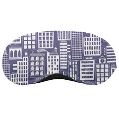 Building Citi Town Cityscape Sleeping Masks by Mariart