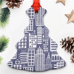 Building Citi Town Cityscape Christmas Tree Ornament (Two Sides) Back